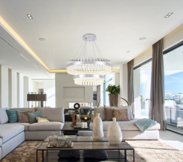 Подвесной светодиодный светильник Natali Kovaltseva Smart Нимбы Innovation Style 83005