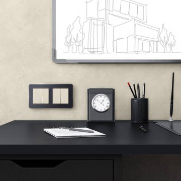 Выключатель двухклавишный Werkel с подсветкой айвори матовый W1120162 4690389184673