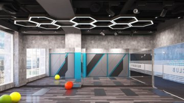 Потолочный светодиодный светильник Siled Hexago-02-Prof 7371809