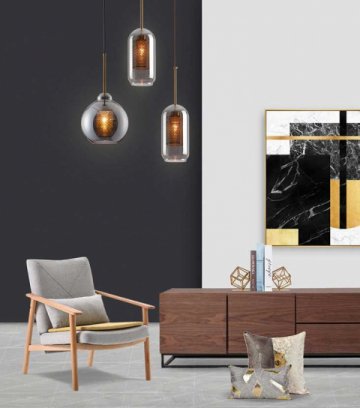 Подвесной светильник Imperium Loft Catch Smoky 186737-23