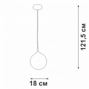 Подвесной светильник Vitaluce V2953-1/1S