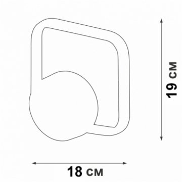 Настенный светодиодный светильник Vitaluce V04612-03/1A