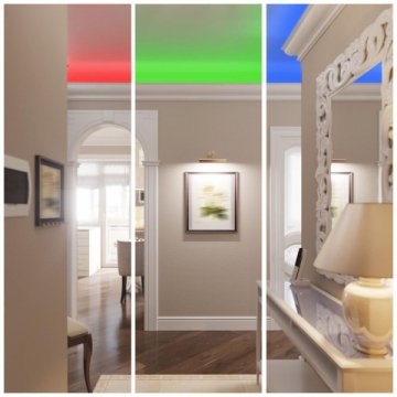 Светодиодная лента Apeyron 7,2W/m 30LED/m 5050SMD разноцветная 3M 217BL