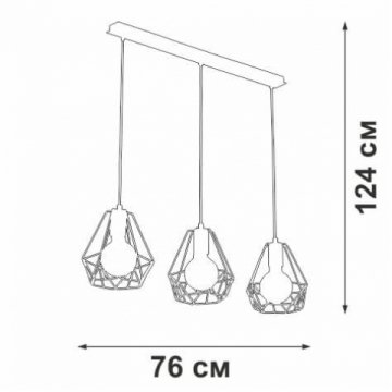 Подвесной светильник Vitaluce V4705-1/3S