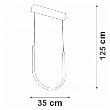 Подвесной светодиодный светильник Vitaluce V4682-1/1S