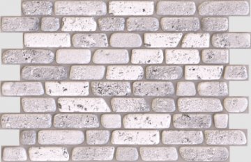 Кирпич «Травертин» серый