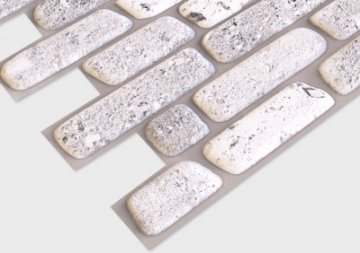 Кирпич «Травертин» серый