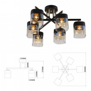 Потолочная люстра Rivoli Isadora 9133-306 Б0054753