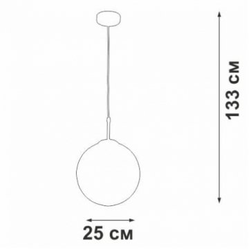Подвесной светильник Vitaluce V2959-0/1S