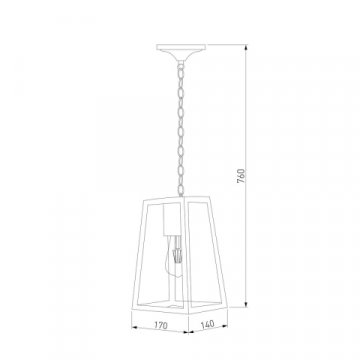 Уличный подвесной светильник Elektrostandard Germes 35152/H a058805