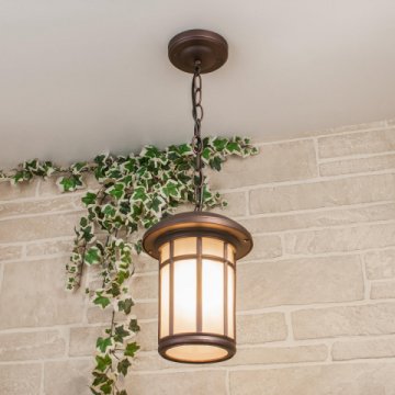 Уличный подвесной светильник Elektrostandard Lepus H кофейное золото GL 1016H a043646