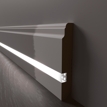 Плинтус МДФ (грунт) LED профиль №2