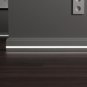 Плинтус МДФ (грунт) LED профиль №2