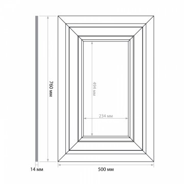 Стеновая панель DIY набор, арт. SET 002-7650 (760 х 500 х 14мм.)