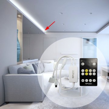 Контроллер для двухцветной светодиодной лентой Apeyron с пультом 12/24V 04-30