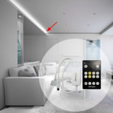 Контроллер для двухцветной светодиодной лентой Apeyron с пультом 12/24V 04-30