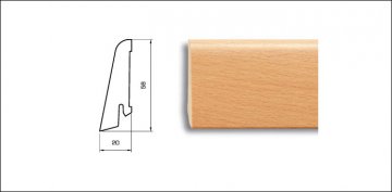 Плинтус Pedross Дуб 70 х 15 х 2500 мм