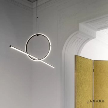 Подвесной светодиодный светильник iLedex Zoom 10339P/A2-35W-3000K BK-WH