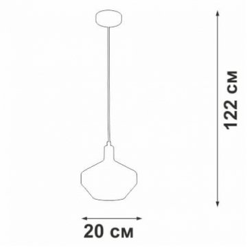 Подвесной светильник Vitaluce V2976-1/1S
