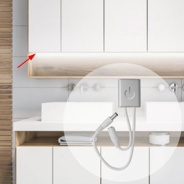 Выключатель сенсорный Apeyron с диммером 12/24V 04-05