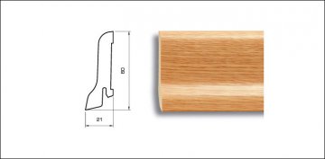 Плинтус Pedross Дуб 70 х 15 х 2500 мм