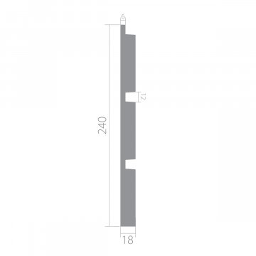 Стеновая панель Ultrawood арт. UW 05 i (2000 х 240 х 18 мм.)