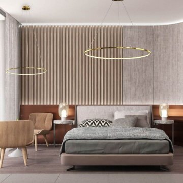 Подвесной светодиодный светильник Milosh Tendence 0838CL-75GD