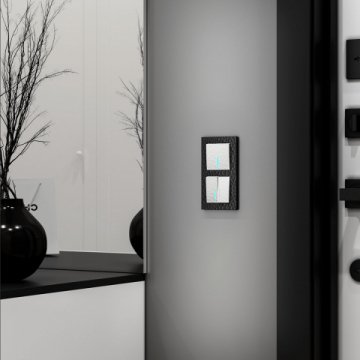 Выключатель Werkel Hammer двухклавишный проходной с подсветкой белый W1222101 4690389162626