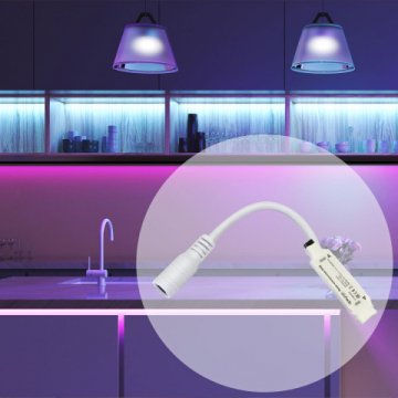 Мини-контроллер RGB Apeyron с пультом 12/24V 04-15