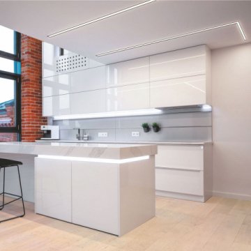 Встраиваемый профиль с рассеивателем Apeyron 08-02-ЧБ