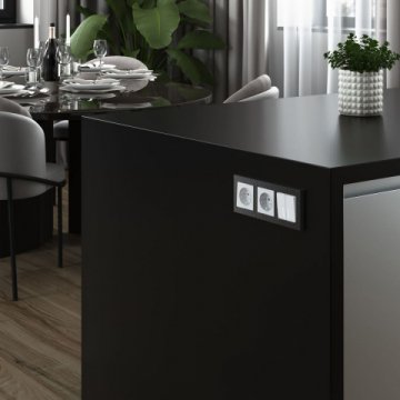 Выключатель двухклавишный Werkel с подсветкой белый матовый W1120161 4690389184666