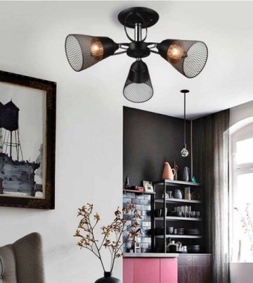 Потолочная люстра Seven Fires Berat WD3525/3C-BK-CR-BK