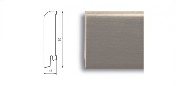 Плинтус Pedross Дуб без покрытия  70 х 15 х 2500 мм