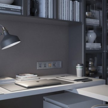 Лицевая панель Werkel Hammer для HDMI серебряный W1296006 4690389163234