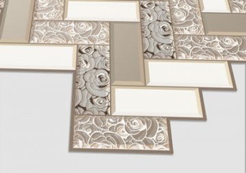 Плитка «Роза в золоте»