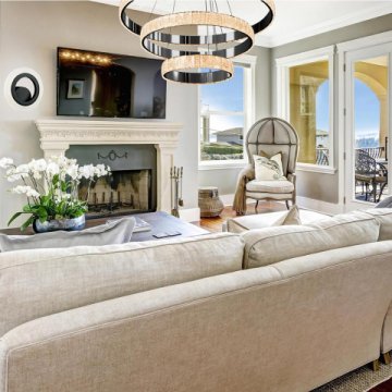 Подвесной светодиодный светильник iLedex Crystal ice MD7212-90A CR