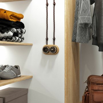 Переключатель-выключатель Werkel Vintage мокко матовый/хром W5812052 4690389174049