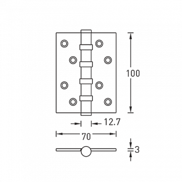 A010-C 100X70X3-4BB-124