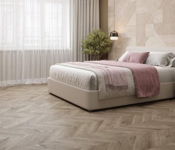 Замковый виниловый пол Alpine Floor Chevron Alpine ECO 18-3 Дуб натуральный отбеленный