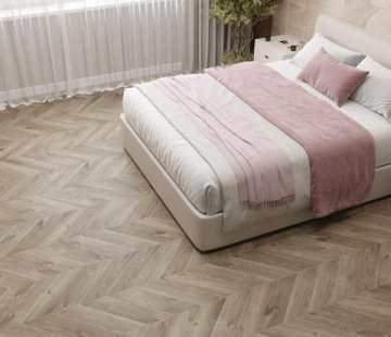 Замковый виниловый пол Alpine Floor Chevron Alpine ECO 18-3 Дуб натуральный отбеленный