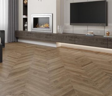 Замковый виниловый пол Alpine Floor Chevron Alpine ECO 18-5 Макадамия