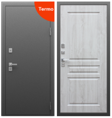 Стальная дверь "Сибирь". Цвет сосна