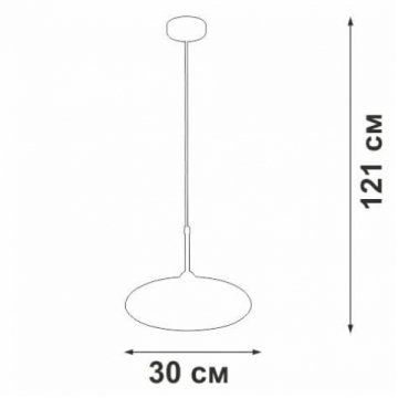 Подвесной светильник Vitaluce V2980-1/1S