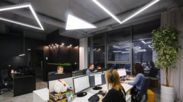 Подвесной светодиодный светильник Siled Trigon-Prof 7370356