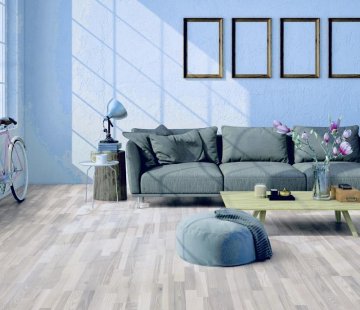 Паркетная доска Focus Floor Classic Ясень Mistral White Matt 3S