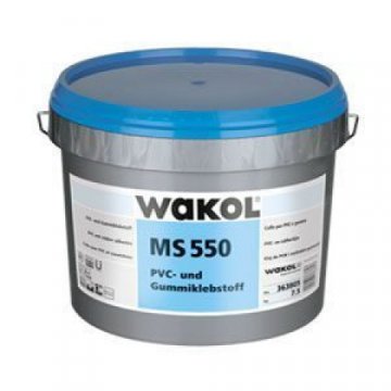 Клей для ПВХ и резиновых покрытий WAKOL MS 550 (7,5 кг)
