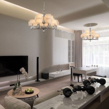 Подвесная люстра Lumien Hall Малье LH1053/15H-NK-WT