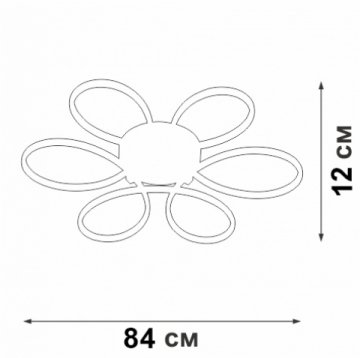 Потолочный светодиодный светильник Vitaluce V04610-03/6PL