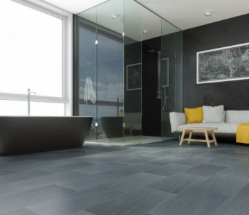 Кварцевый плинтус Fargo Stone 64S452 Чёрный Алмаз