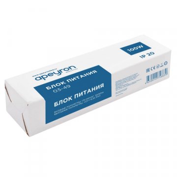 Блок питания Apeyron 12V 100W IP20 8,3A 03-49